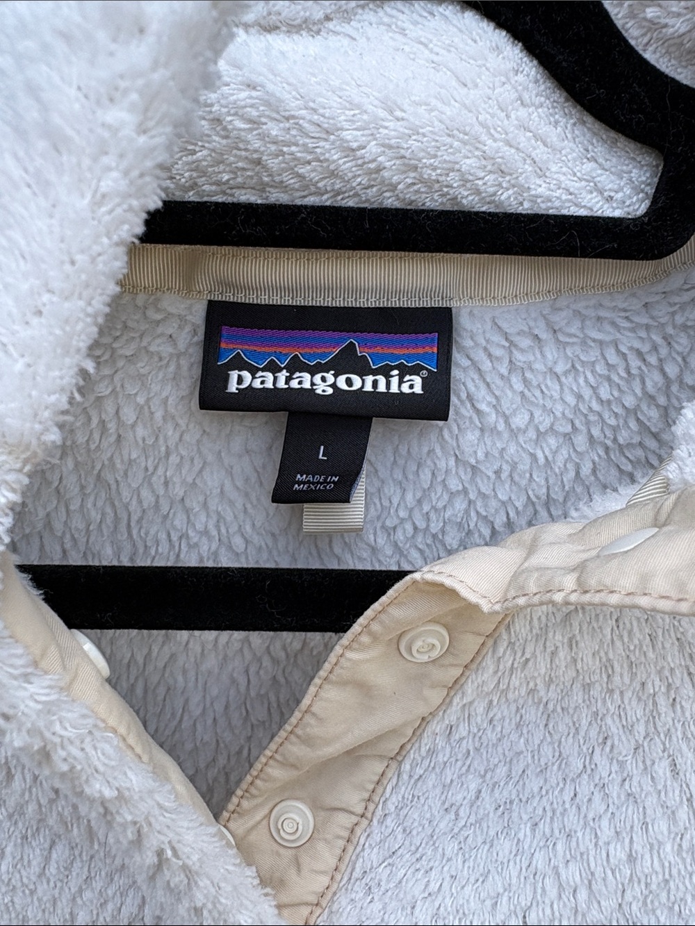 Patagonia Women’s ReTool Snap T Pullover Cream & Tan Size Large - Picture 2 of 9